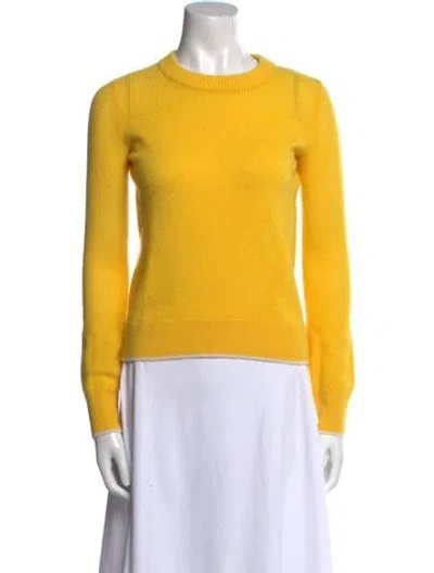 Pre-owned Rag & Bone Cashmere Crew Neck Sweater In Yellow