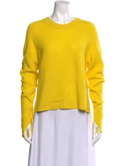Pre-owned Rag & Bone Cashmere Crew Neck Sweater In Yellow