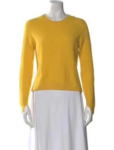 Pre-owned Rag & Bone Cashmere Crew Neck Sweater In Yellow