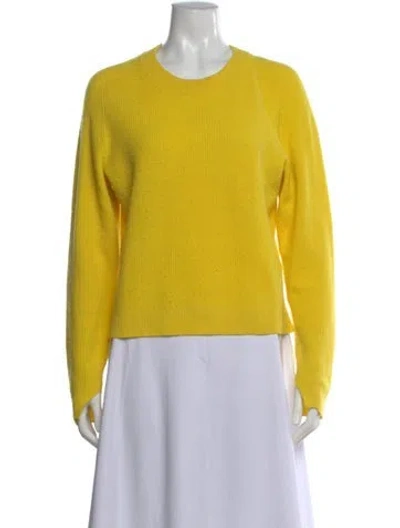 Pre-owned Rag & Bone Cashmere Crew Neck Sweater In Yellow