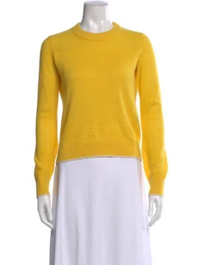 Pre-owned Rag & Bone Cashmere Crew Neck Sweater In Yellow
