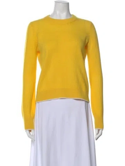 Pre-owned Rag & Bone Cashmere Crew Neck Sweater In Yellow