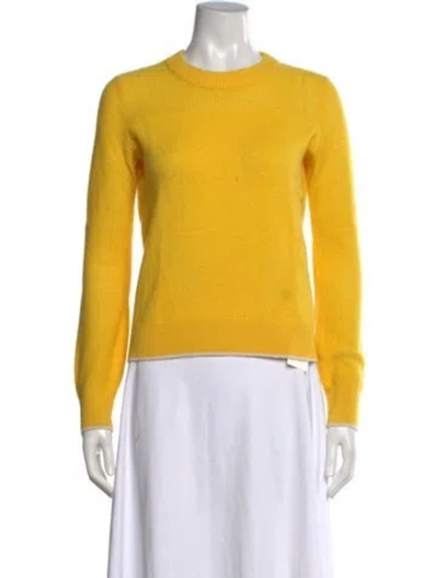 Pre-owned Rag & Bone Cashmere Crew Neck Sweater In Yellow