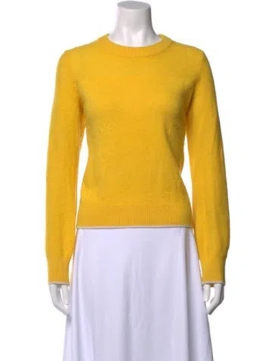 Pre-owned Rag & Bone Cashmere Crew Neck Sweater In Yellow