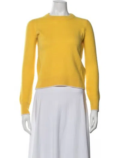 Pre-owned Rag & Bone Cashmere Crew Neck Sweater In Yellow