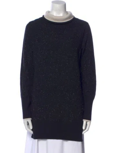 Pre-owned Rag & Bone Cashmere Mock Neck Sweater In Black