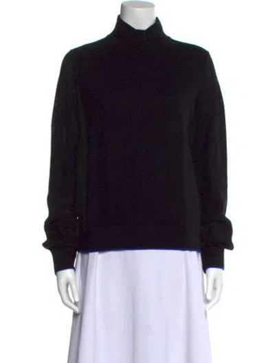 Pre-owned Rag & Bone Cashmere Mock Neck Sweater In Black