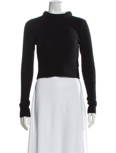 Pre-owned Rag & Bone Cashmere Mock Neck Sweater In Black