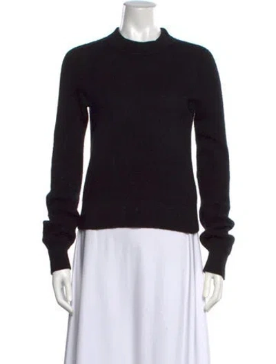 Pre-owned Rag & Bone Cashmere Mock Neck Sweater In Black