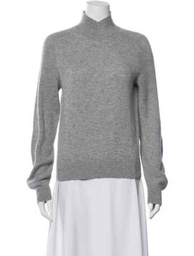 Pre-owned Rag & Bone Cashmere Mock Neck Sweater In Gray