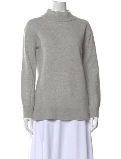 Pre-owned Rag & Bone Cashmere Mock Neck Sweater In Gray