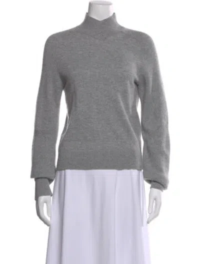 Pre-owned Rag & Bone Cashmere Mock Neck Sweater In Gray