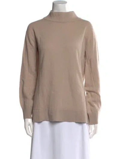 Pre-owned Rag & Bone Cashmere Mock Neck Sweater In Neutral