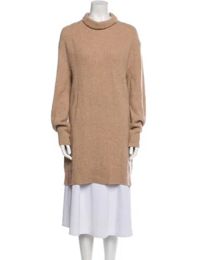 Pre-owned Rag & Bone Cashmere Mock Neck Sweater In Neutral
