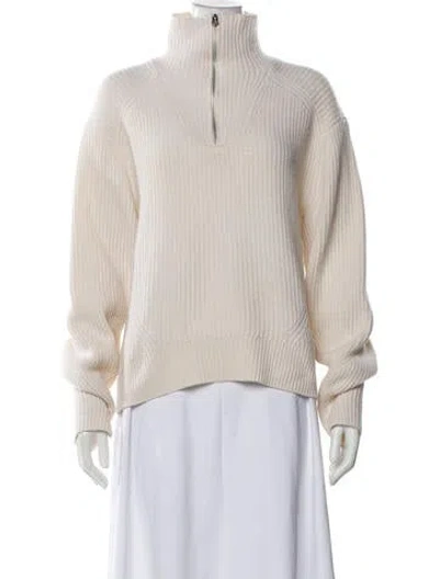 Pre-owned Rag & Bone Cashmere Mock Neck Sweater In Neutral