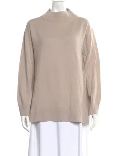 Pre-owned Rag & Bone Cashmere Mock Neck Sweater In Neutral