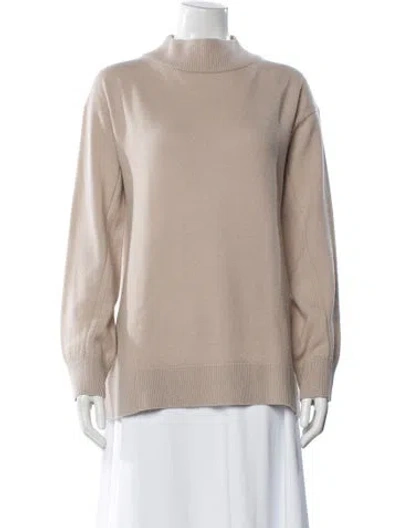 Pre-owned Rag & Bone Cashmere Mock Neck Sweater In Neutral