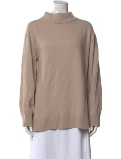 Pre-owned Rag & Bone Cashmere Mock Neck Sweater In Neutrals