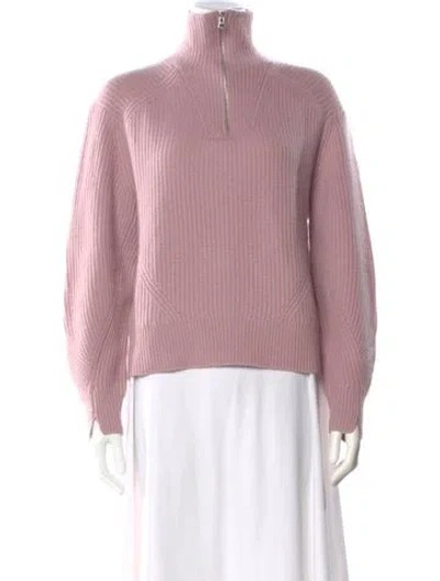 Pre-owned Rag & Bone Cashmere Mock Neck Sweater In Pink