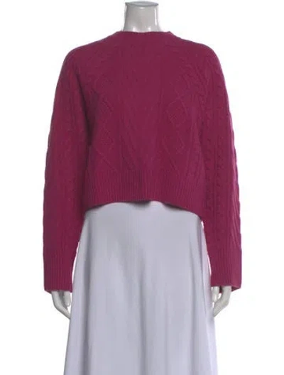 Pre-owned Rag & Bone Cashmere Mock Neck Sweater In Pink