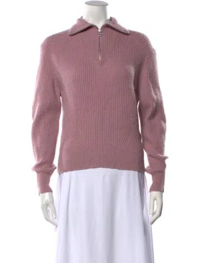 Pre-owned Rag & Bone Cashmere Mock Neck Sweater In Pink