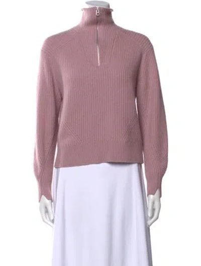 Pre-owned Rag & Bone Cashmere Mock Neck Sweater In Purple