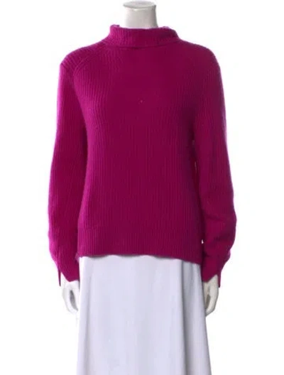 Pre-owned Rag & Bone Cashmere Mock Neck Sweater In Purple