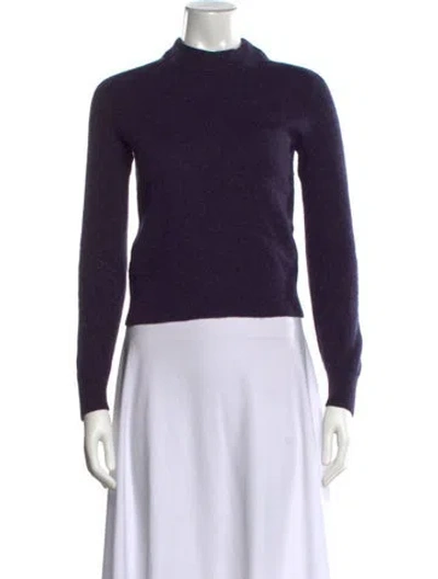 Pre-owned Rag & Bone Cashmere Mock Neck Sweater In Purple