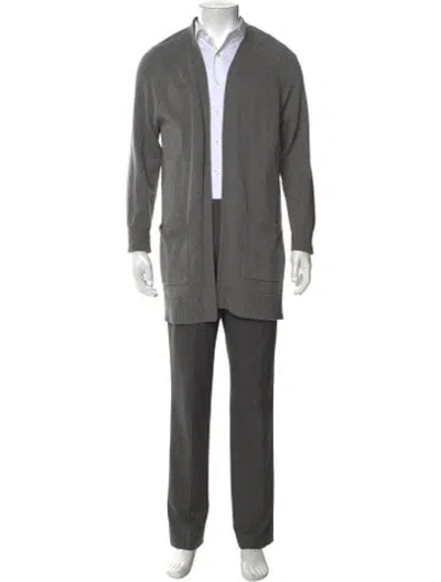 Pre-owned Rag & Bone Cashmere Open Front Cardigan In Gray
