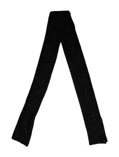 Pre-owned Rag & Bone Cashmere Printed Scarf In Black