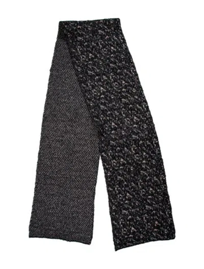 Pre-owned Rag & Bone Cashmere Printed Scarf In Gray
