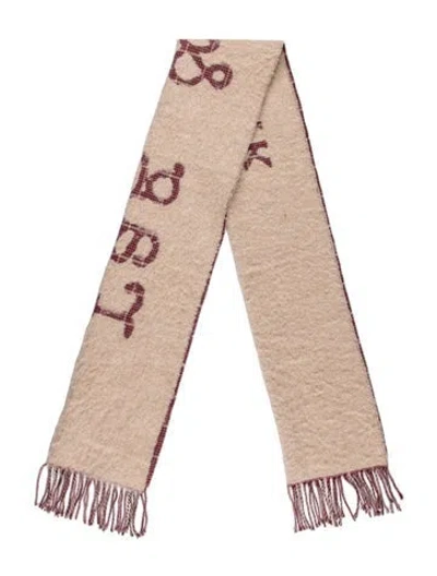 Pre-owned Rag & Bone Cashmere Printed Scarf In Neutral