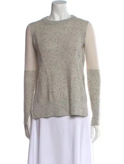 Pre-owned Rag & Bone Cashmere Printed Sweater In Gray