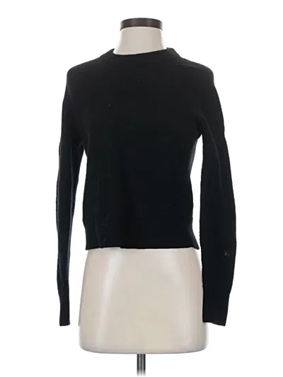 Pre-owned Rag & Bone Cashmere Pullover Sweater In Black