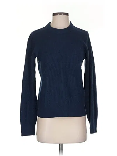 Pre-owned Rag & Bone Cashmere Pullover Sweater In Blue