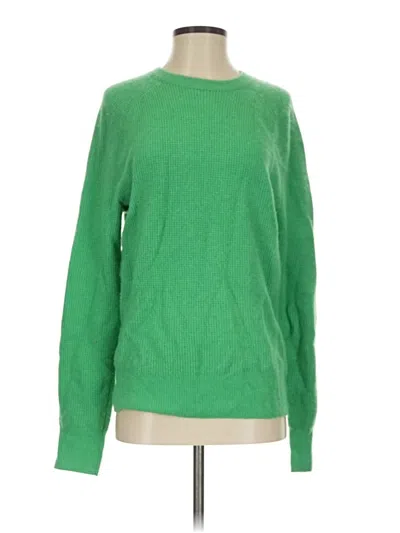 Pre-owned Rag & Bone Cashmere Pullover Sweater In Green