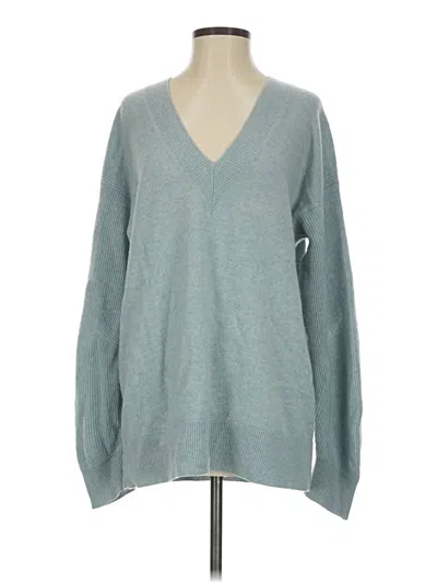 Pre-owned Rag & Bone Cashmere Pullover Sweater In Teal