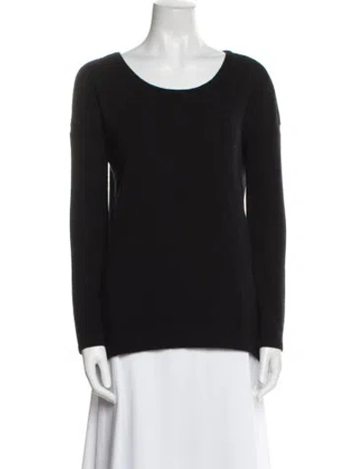 Pre-owned Rag & Bone Cashmere Scoop Neck Sweater In Black