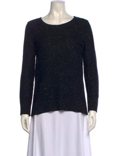 Pre-owned Rag & Bone Cashmere Scoop Neck Sweater In Black