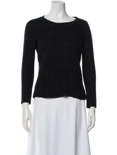 Pre-owned Rag & Bone Cashmere Scoop Neck Sweater In Black