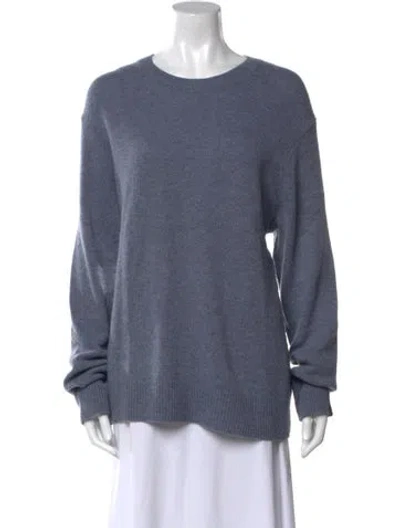 Pre-owned Rag & Bone Cashmere Scoop Neck Sweater In Blue