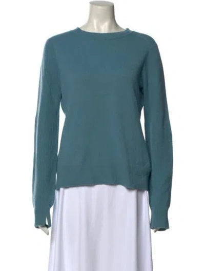 Pre-owned Rag & Bone Cashmere Scoop Neck Sweater In Blue