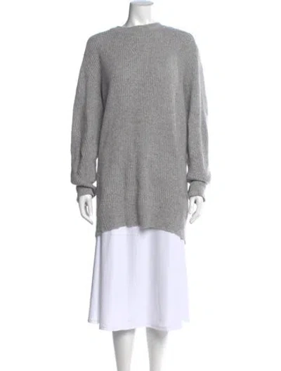 Pre-owned Rag & Bone Cashmere Scoop Neck Sweater In Gray