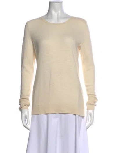 Pre-owned Rag & Bone Cashmere Scoop Neck Sweater In Neutral