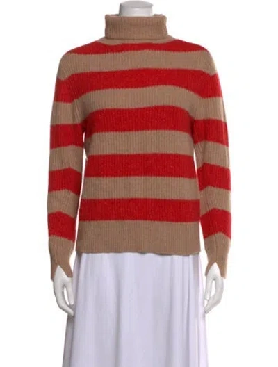 Pre-owned Rag & Bone Cashmere Striped Sweater In Brown