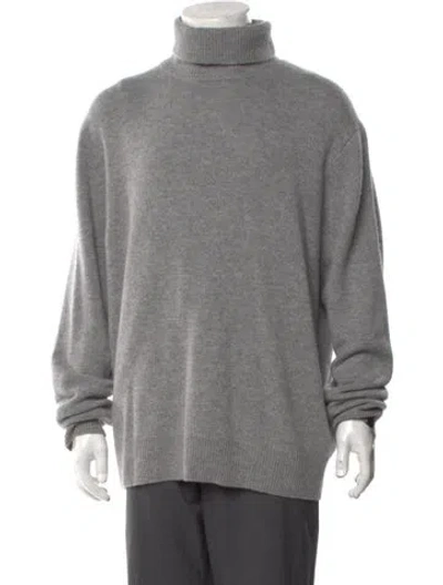 Pre-owned Rag & Bone Cashmere Turtleneck Pullover In Grey