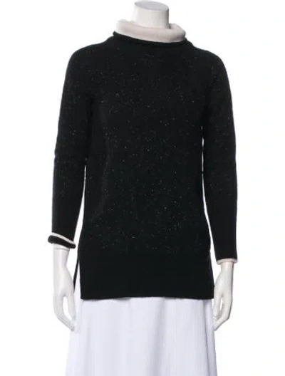 Pre-owned Rag & Bone Cashmere Turtleneck Sweater In Black