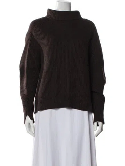 Pre-owned Rag & Bone Cashmere Turtleneck Sweater In Brown