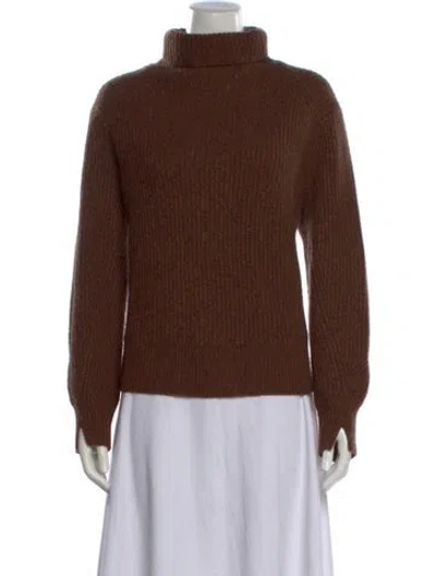 Pre-owned Rag & Bone Cashmere Turtleneck Sweater In Brown