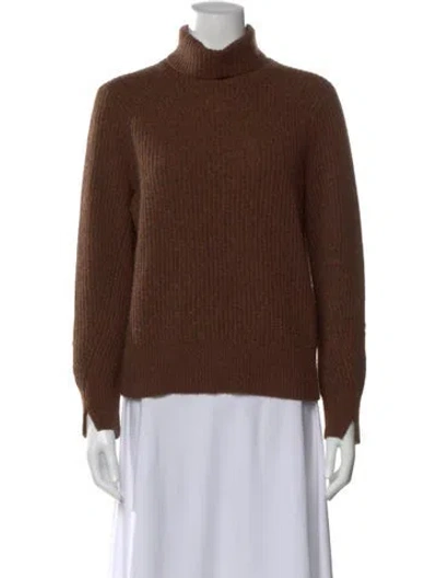Pre-owned Rag & Bone Cashmere Turtleneck Sweater In Brown